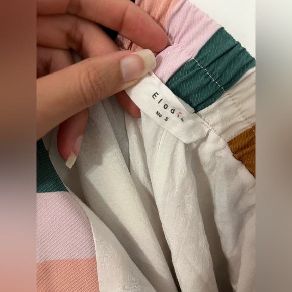 High-waisted striped skirt - Picture 3 of 4